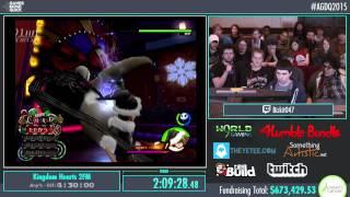 AGDQ 2015 Kingdom Hearts 2 FM speedrun Bizkit047 (2/3) 60 fps HD