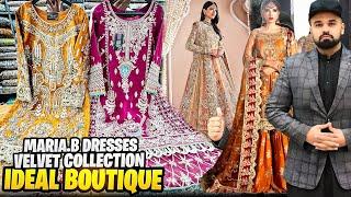 Ideal Boutique Rawalpindi VELVET DRESSES / MARIA.B Dress design / Wedding Formal & Party Wear Suits