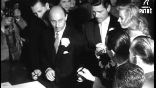 Anthony Steel Marries Anita Ekberg (1956)