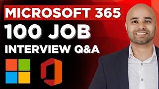 Microsoft 365 Interview Questions for Beginners and Experienced Professionals