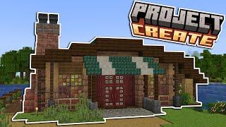 I made an AUTOMATIC FOOD FARM in Minecraft Create!