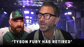 ‘TYSON FURY HAS RETIRED’ Eddie Hearn IMMEDIATE REACTION TO BREAKING NEWS | ANTHONY JOSHUA FUTURE