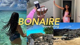 TRAVEL VLOG! Bonaire island + girls trip + excursions + snorkeling + island tour & more