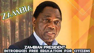 Zambian President Introduces Free Education For Citizens