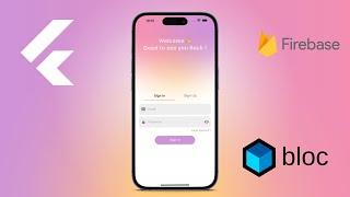 LOGIN APP • FLUTTER - BLOC & FIREBASE Tutorial for Beginners 