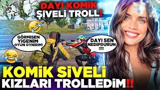 KOMİK ŞİVELİ KIZLARI TROLLEDİMGÜLMEKTEN YARILACAKSINIZ #xoneDAYI PUBGMOBİLE