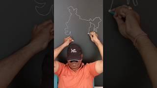 how make India map in backside #art #shorts#indiamap#rsarts