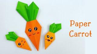 How To Make Easy Paper CARROT For Kids / Nursery Craft Ideas / Paper Craft Easy / KIDS crafts