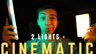 Cinematic Lighting With Just 2 Lights! (Easy & Affordable)