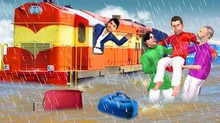 Baarish Mein Damad Ji Train Yatra Overflooded River Hindi Kahaniya Hindi Stories Hindi Moral Stories