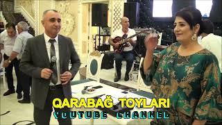 toy popuri mahnilar oxuyan Feqani Agcabedili ve Ulduz xanım / gitara Asif Ağcabədili / sintez Rövşen