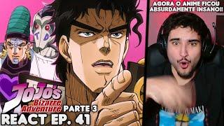 JOTARO VS D'ARBY!!! React JoJo's Bizarre Adventure Parte 3 EP. 41