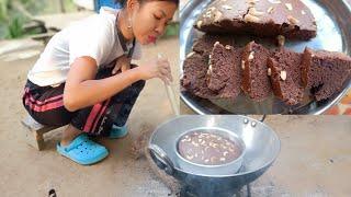 Without OTG Eggless Chocolate cake  // Garo Mukbang