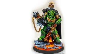 Space Marine Captain with Master Crafted Bolt Rifle Painting Tutorial (Salamanders)