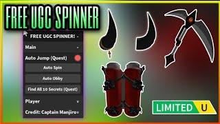 [ Updated Script & More UGC ] FREE UGC SPINNER! - Auto Spin, Auto Jump, Find All 10 Secrets & More