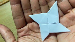 SHURIKEN Origami Fácil de hacer con hoja A4