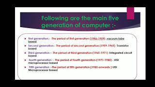 Ppt on evolution of computer