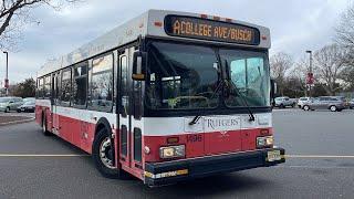 2007 New Flyer D40LF Rutgers Bus 1496 Last Day of Service - 3/27/23