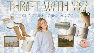 THRIFT with me for SPRING home decor!! 