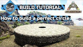 Ark: Survival Evolved - How to build a perfect circle - New Homestead round base tutorial (2019)