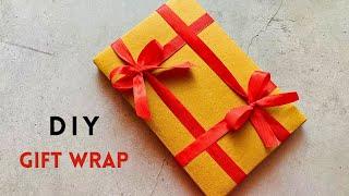 Easy Way to Wrap a Ribbon on a Christmas Gift Box | How to Wrap a Gift with Ribbon Easy #christmas