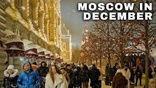 Moscow Christmas Markets - Walking in Red Square in 2024