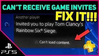 PS5 CAN'T RECEIVE GAME INVITES EASY FIX! (Fast Solution)