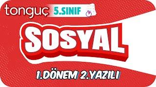 5.Sınıf Sosyal 1.Dönem 2.Yazılıya Hazırlık  #2024