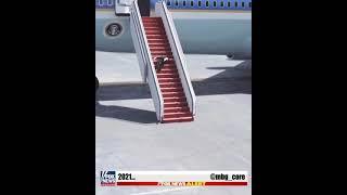 Breaking News! Biden trips off Air-force One! #shorts