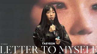 Taeyeon 'Letter To Myself' 1st Fansign 태연 레터 투 마이 셀프 애플뮤직 팬사인회 241123 (Part 2)