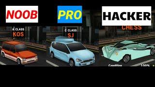 Noob vs Pro vs Hackr in Dr Driving! With New Style Unseen Cars