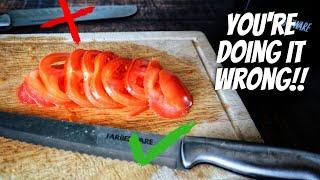 How To Properly Slice A Tomato | For Sandwiches & Burgers