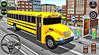 School Bus Driving Game  || Crazy School Bus Game  || Gameplay 03 || @crazysimulator