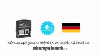 Bürostempel portofrei in Deutschland bestellen