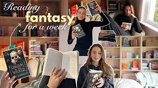 reading fantasy books for a week!  spoiler free reading vlog