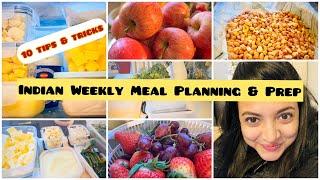 Indian Weekly Meal Planning And Prep| Meal Planning 10 Tips| Indian Meal Prep| For Busy Indian Mom