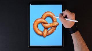 Pretzel - Procreate Drawing Tutorial on iPad Pro