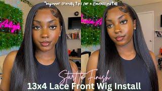 FLAWLESS *STEP-BY-STEP* Lace Frontal Wig Install | wig install tips I wish I knew before 