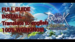 How to Download / Patch / Translate to English Ragnarok Origin - Clear tutorial and 100% working