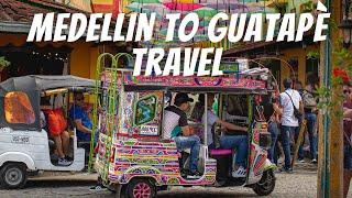 MEDELLIN to GUATAPE - Taking the local bus & Eating Traditional Colombian Food