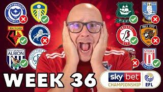 2024/25 Championship Predictions - Matchday #36