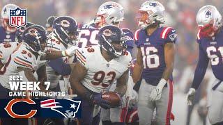 Chicago Bears vs. New England Patriots | 2022 Week 7 Highlights