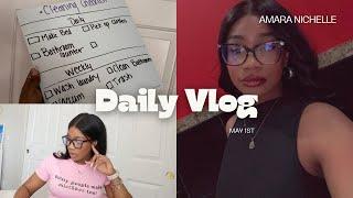 VLOG! holding myself accountable + chore chart + going out!