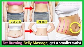5 Mins Fat Burning Belly Massage | Get a Flat stomach and small waist | Reduce cellulite and tighten
