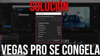 SOLUCIÓN - No renderiza el vídeo SE CONGELA - Vegas Pro Tutorial 