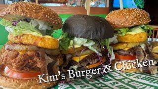 제주 협재 해수욕장 크기와 맛으로 승부하는 수제햄버거를 소개합니다. Introducing a burger restaurant with large portions in jeju