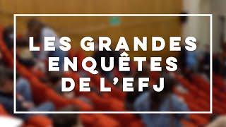 Grandes enquêtes de l'EFJ - Les pitchs de nos étudiants