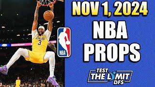 BEST 5 NBA PLAYER PROP PICKS FOR PRIZEPICKS | FRIDAY 11/1/2024