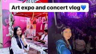 Art expo and concert vlog#jalalabadstateuniversity #norafatehi #medicalstudentslife#vlog#abroad