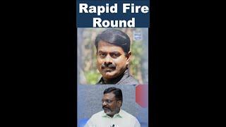 Rapid Fire Round with #thirumavalavan | #shorts | #seeman | #eps | #modi | Hindu Tamil Thisai Shorts